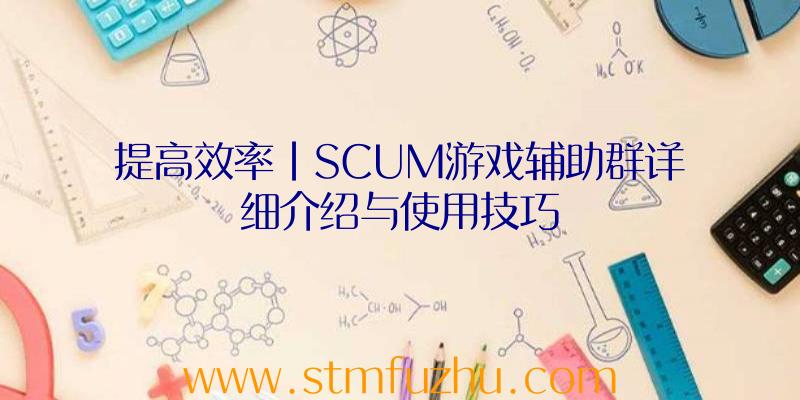 提高效率|SCUM游戏辅助群详细介绍与使用技巧